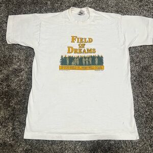 Vintage Fruit of the Loom White Field of Dreams Graphic T-Shirt